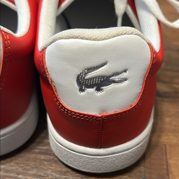 Lacoste Bright Red Sneakers Mens 7.5 - Women’s 9